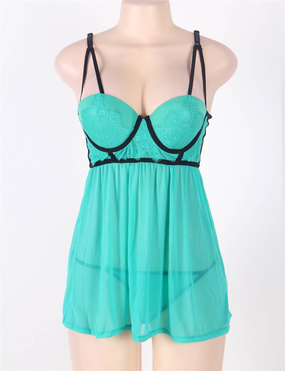 Velour & Co Women's Lace Babydoll