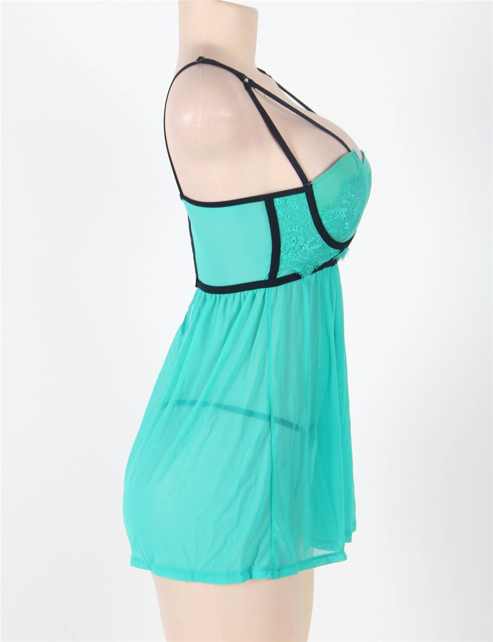 Velour & Co Women's Lace Babydoll