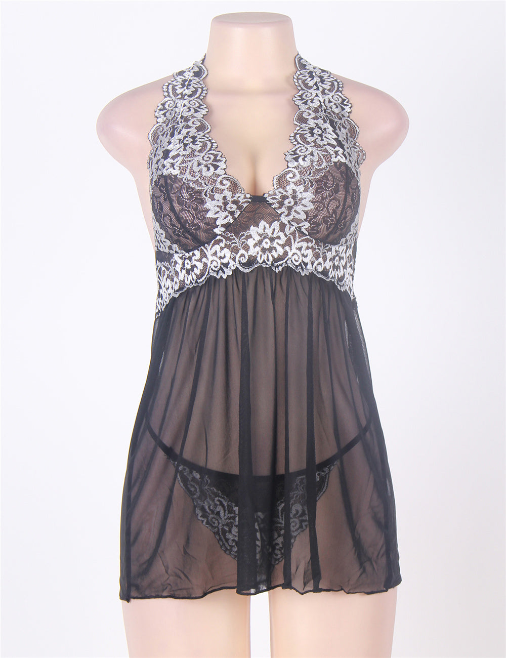 Velour & Co Women's Lace Babydoll