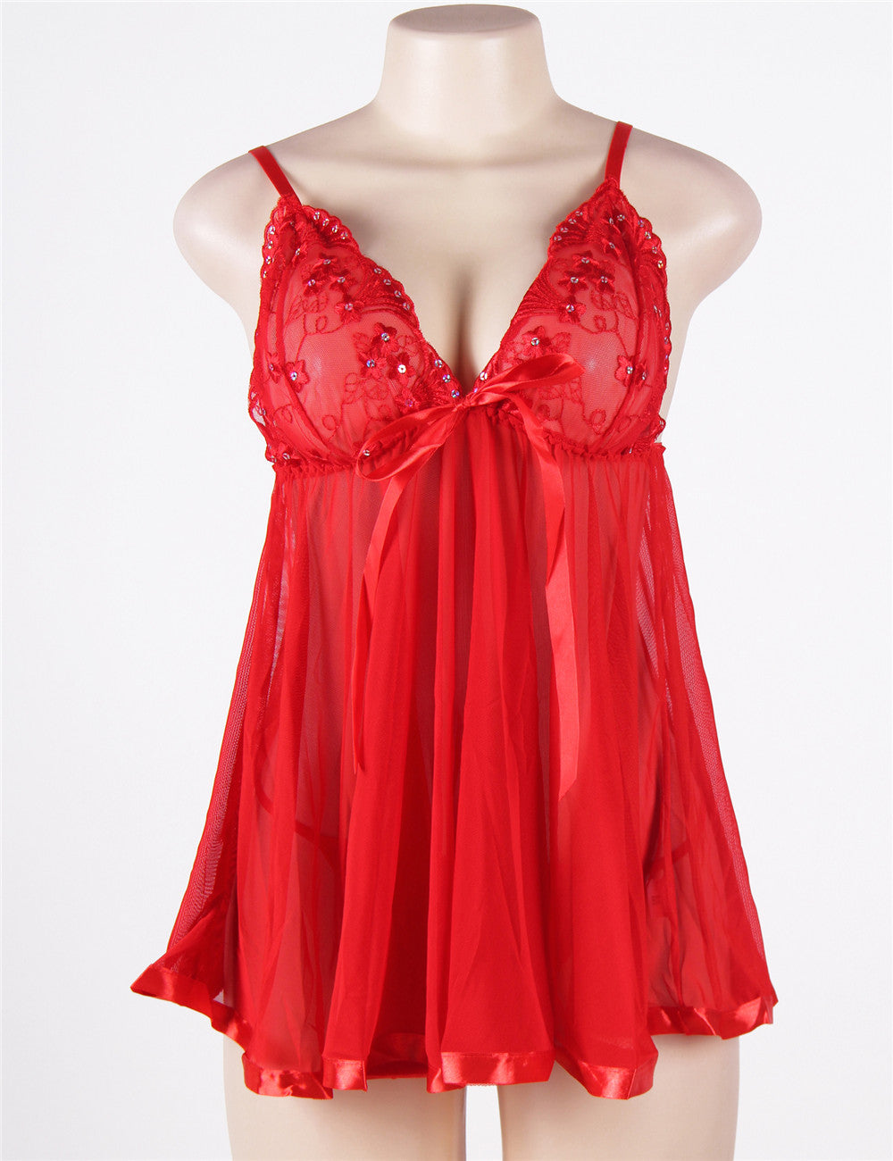 Velour & Co Women's Lace Babydoll