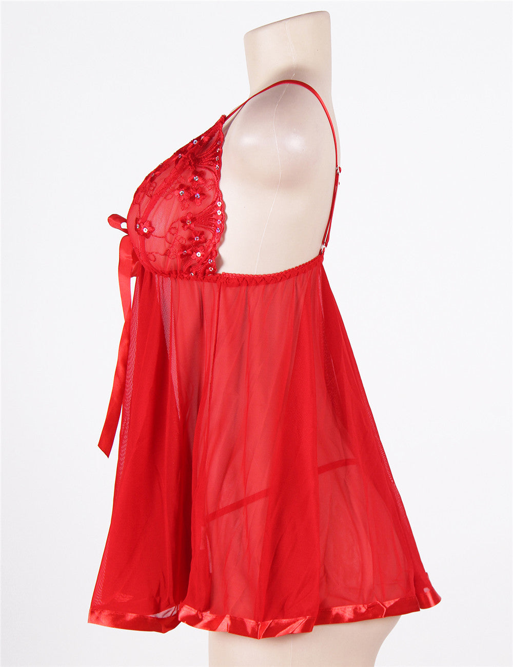 Velour & Co Women's Lace Babydoll