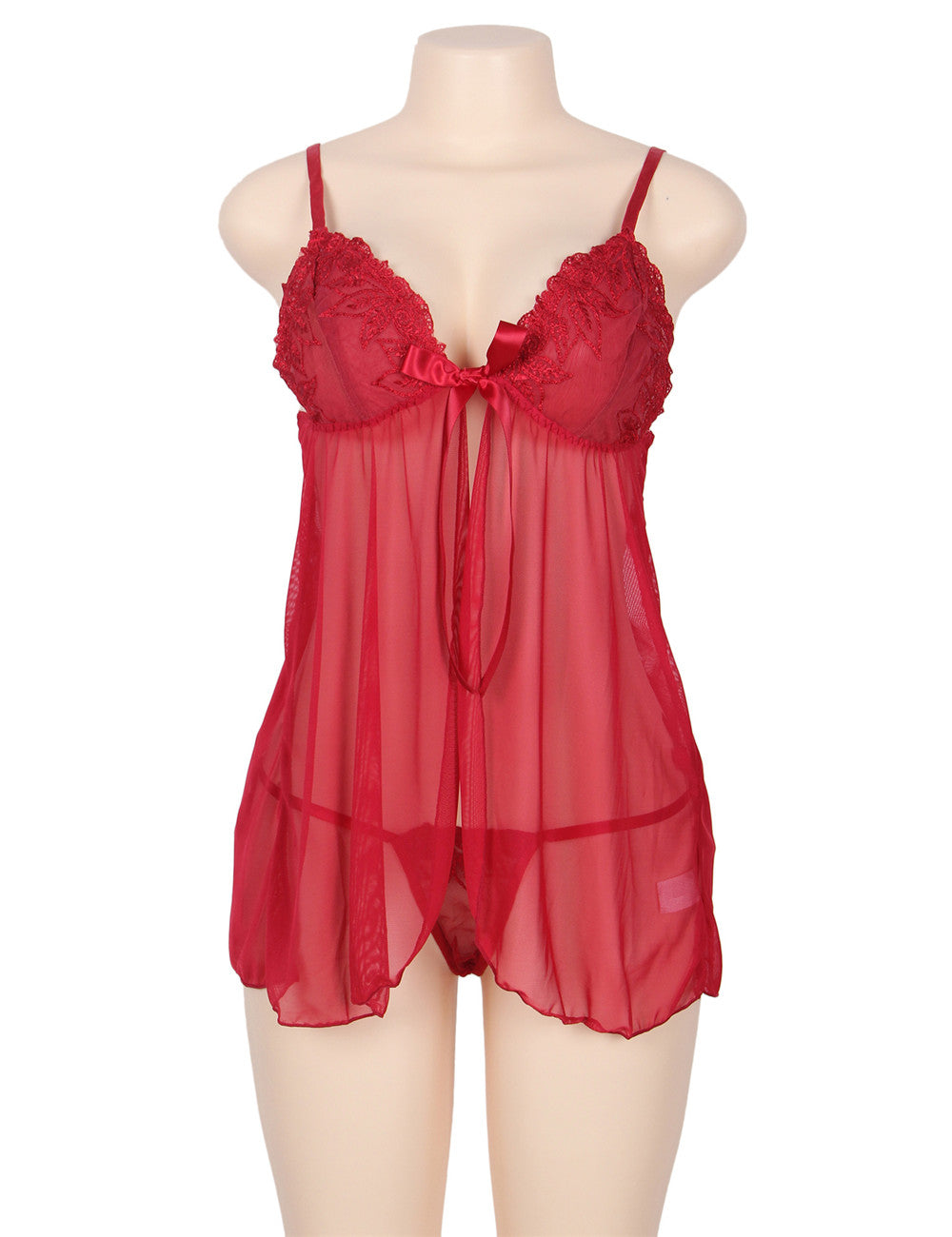 Velour & Co Women's Lace Babydoll