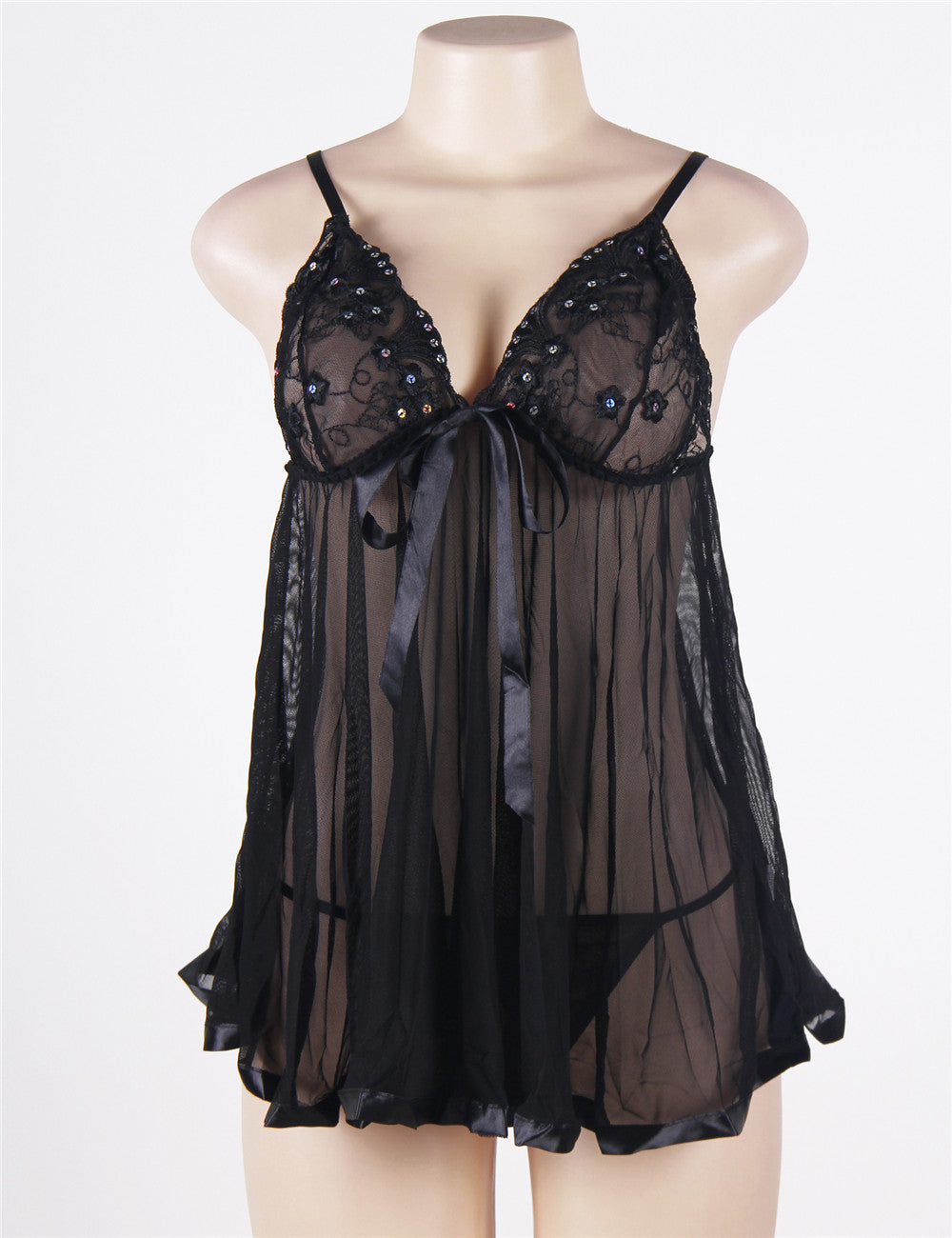 Velour & Co Women's Lace Babydoll