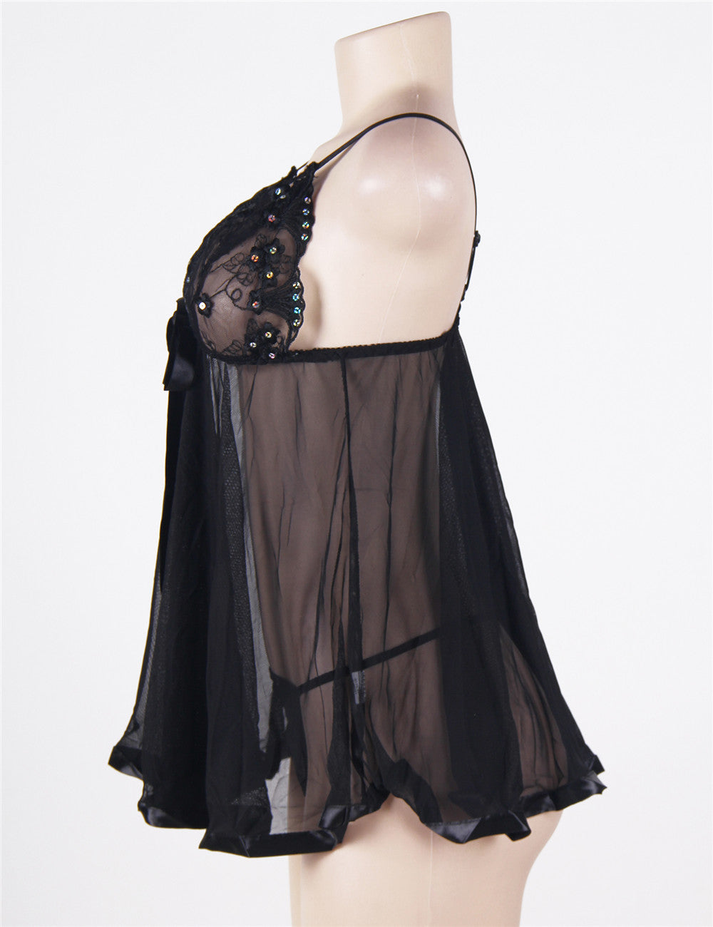 Velour & Co Women's Lace Babydoll