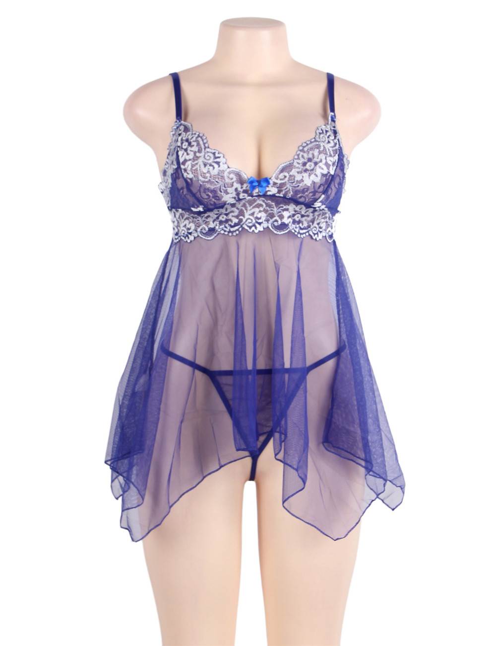 Velour & Co Women's Lace Babydoll