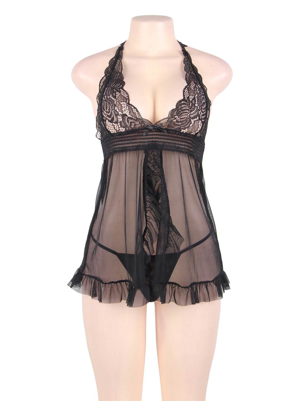 Velour & Co Women's Lace Babydoll