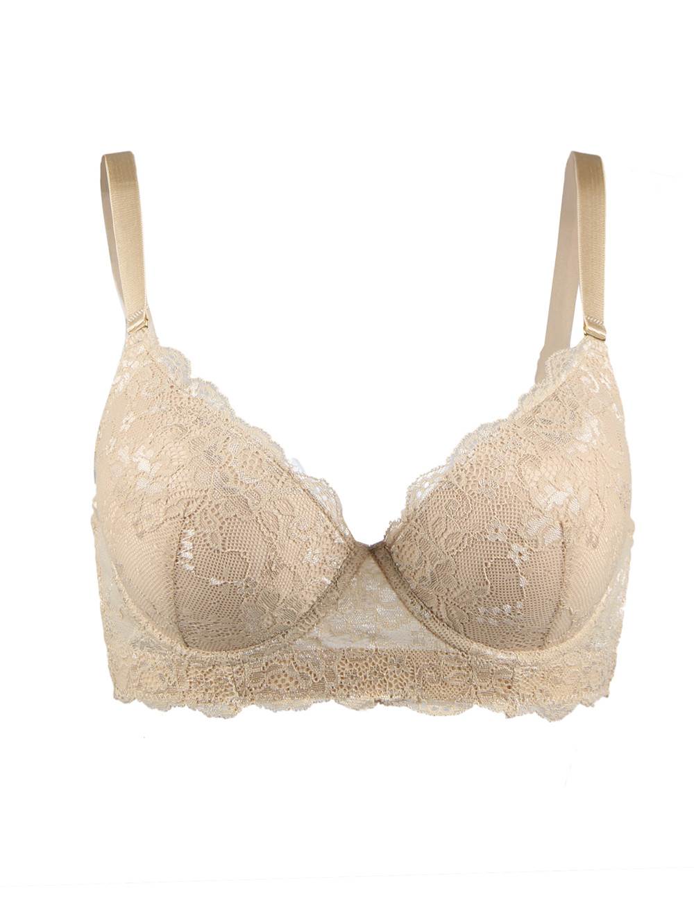 Velour & Co Women's Lace Bra - Supportive Lingerie
