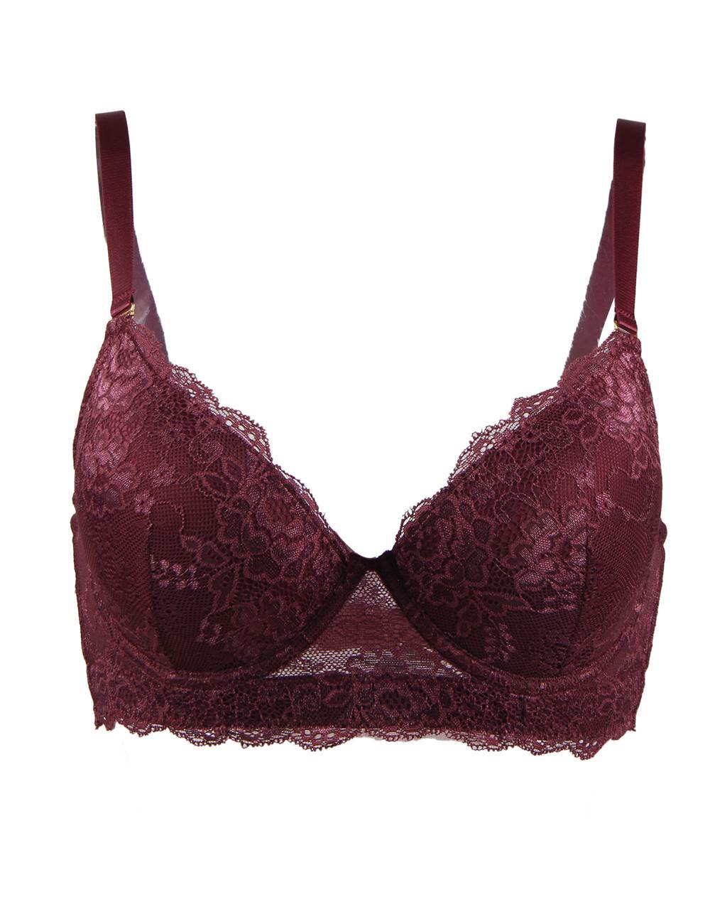 Velour & Co Women's Lace Bra - Supportive Lingerie