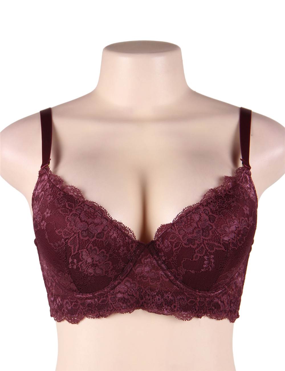 Velour & Co Women's Lace Bra - Supportive Lingerie