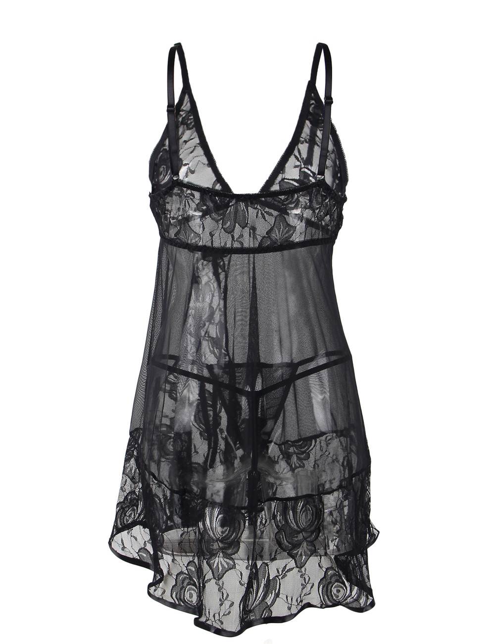 Velour & Co Women's Lace Babydoll
