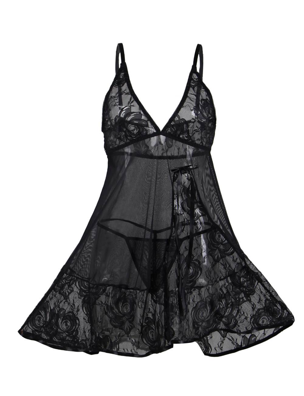 Velour & Co Women's Lace Babydoll