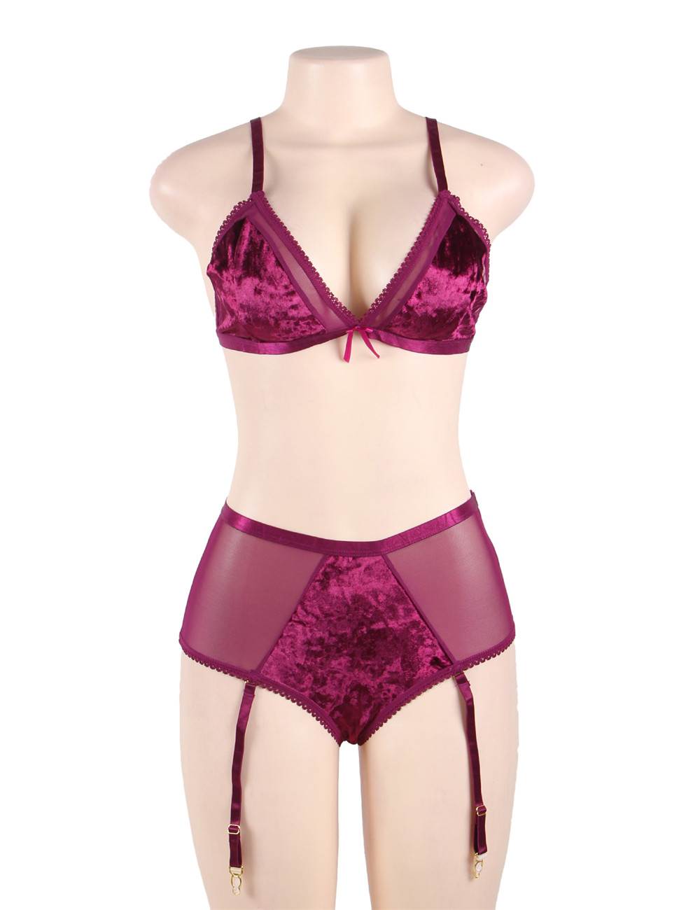 Velour & Co Women's Matching Lingerie Set - Matching Bra & Knickers
