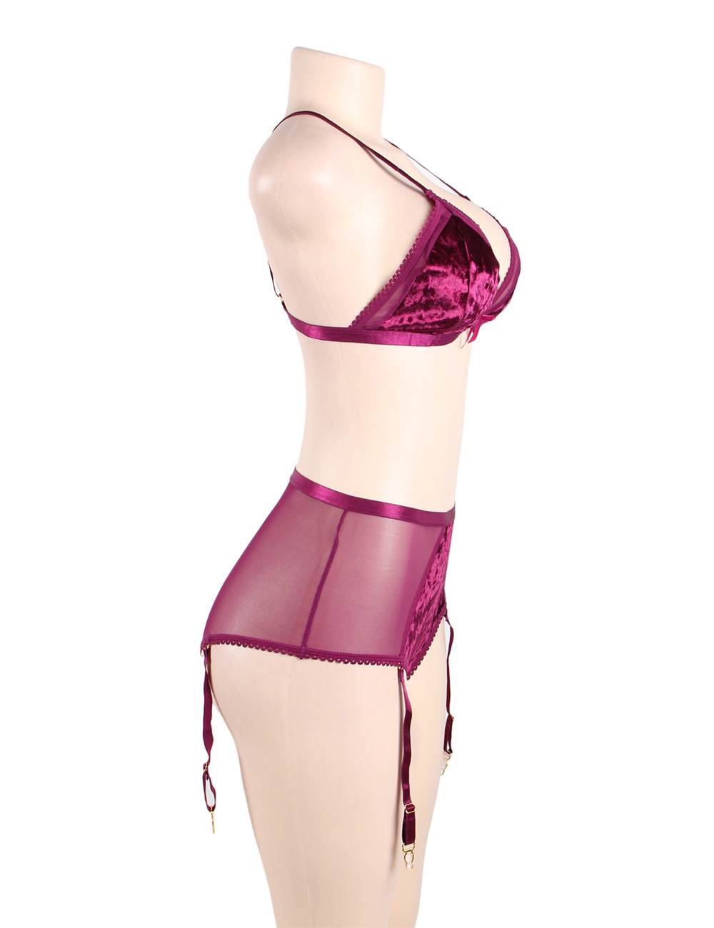 Velour & Co Women's Matching Lingerie Set - Matching Bra & Knickers