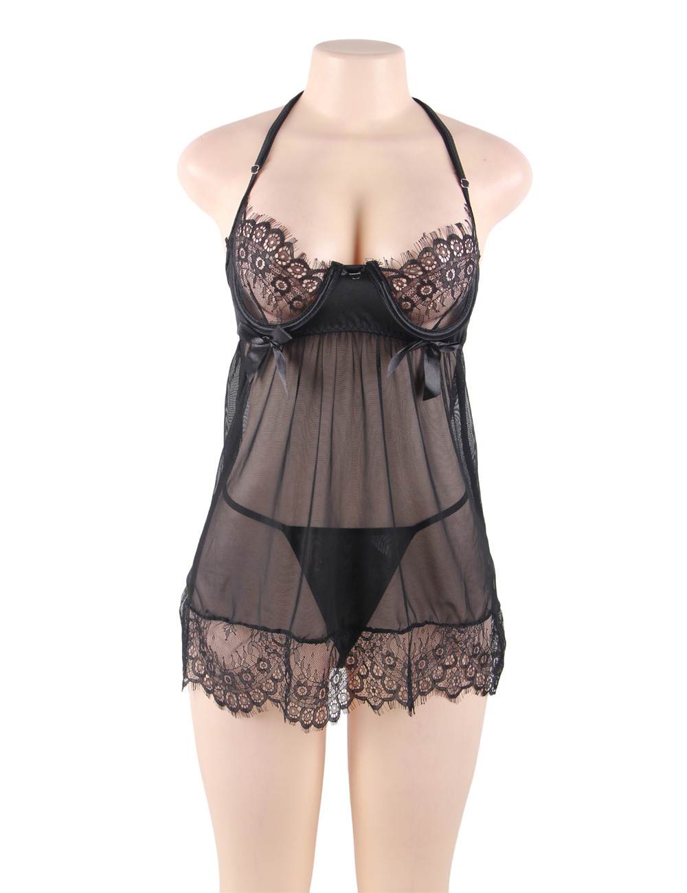 Velour & Co Women's Lace Babydoll