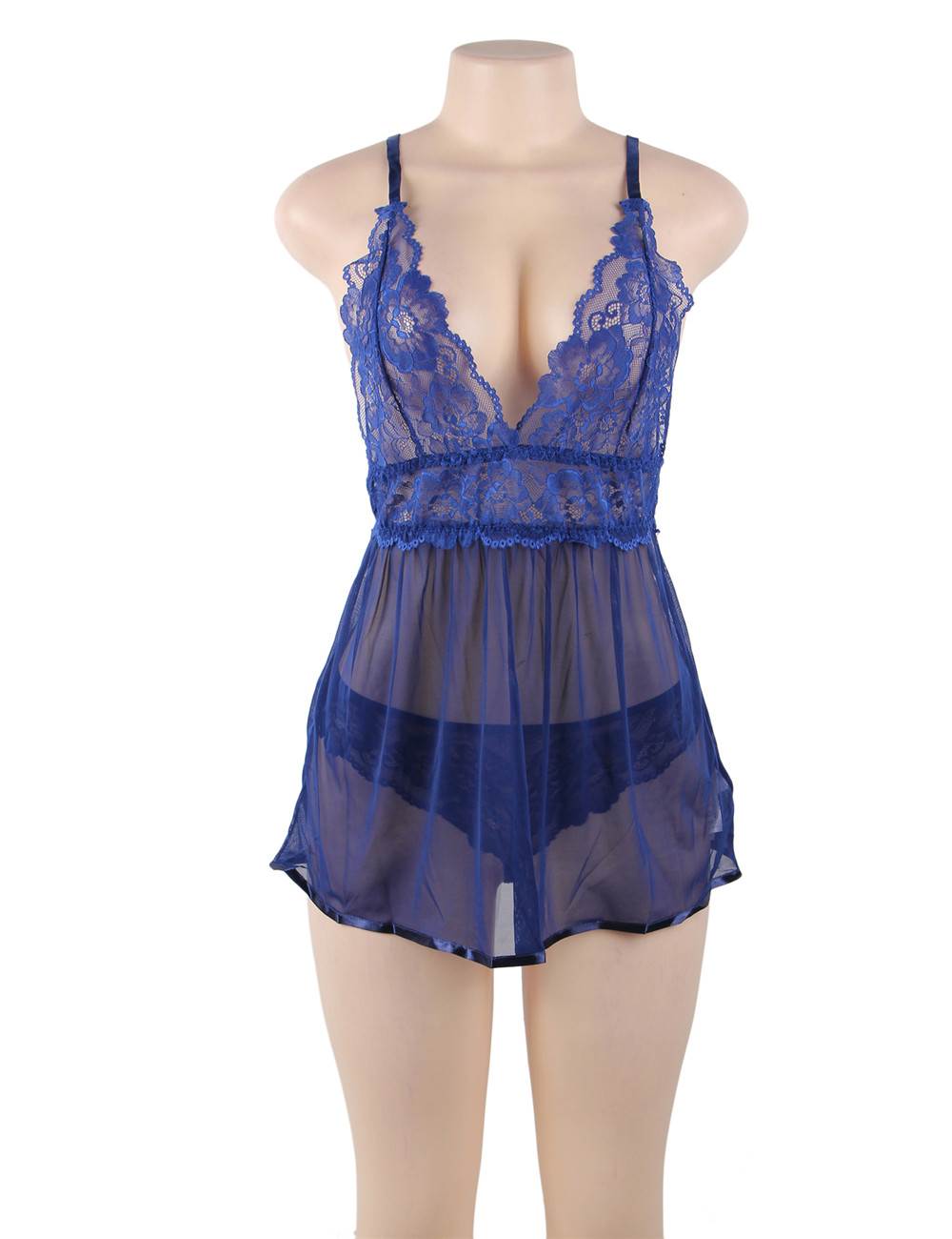 Velour & Co Women's Lace Babydoll
