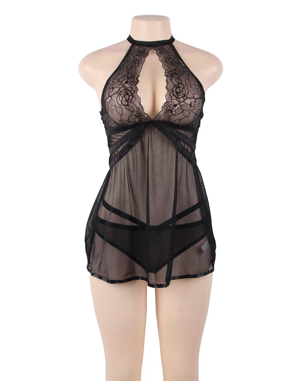 Velour & Co Women's Lace Babydoll