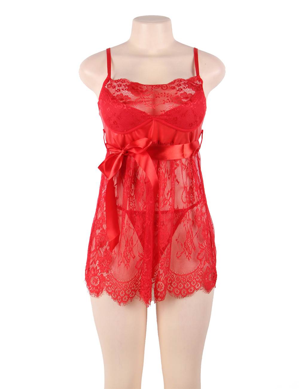 Velour & Co Women's Lace Babydoll