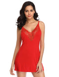 Velour & Co Women's Lace Nightdress - Luxury Sleepwear