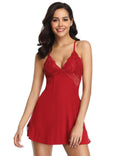 Velour & Co Women's Lace Nightdress - Luxury Sleepwear