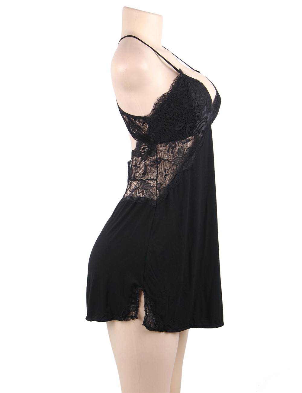Velour & Co Women's Lace Nightdress - Luxury Sleepwear