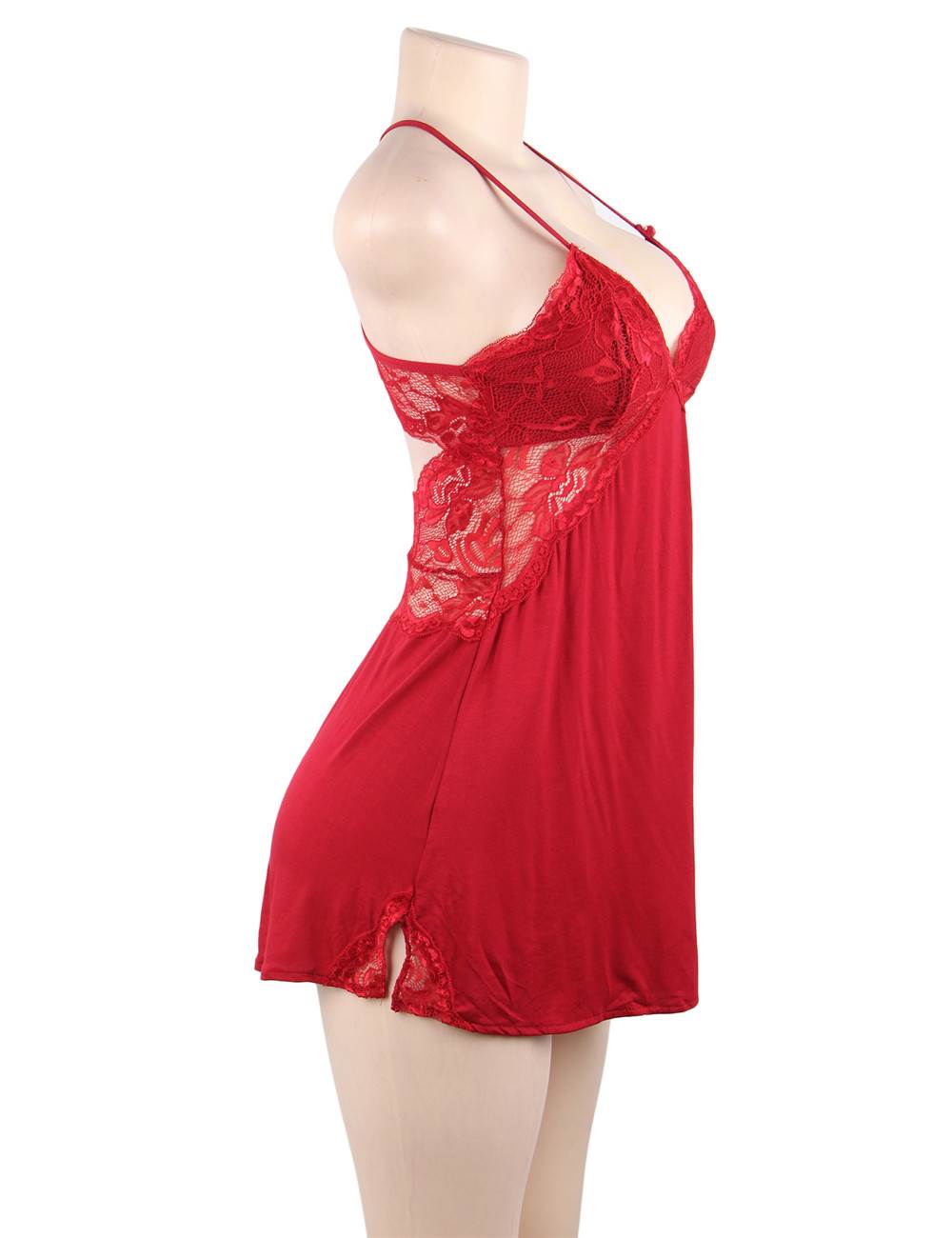 Velour & Co Women's Lace Nightdress - Luxury Sleepwear