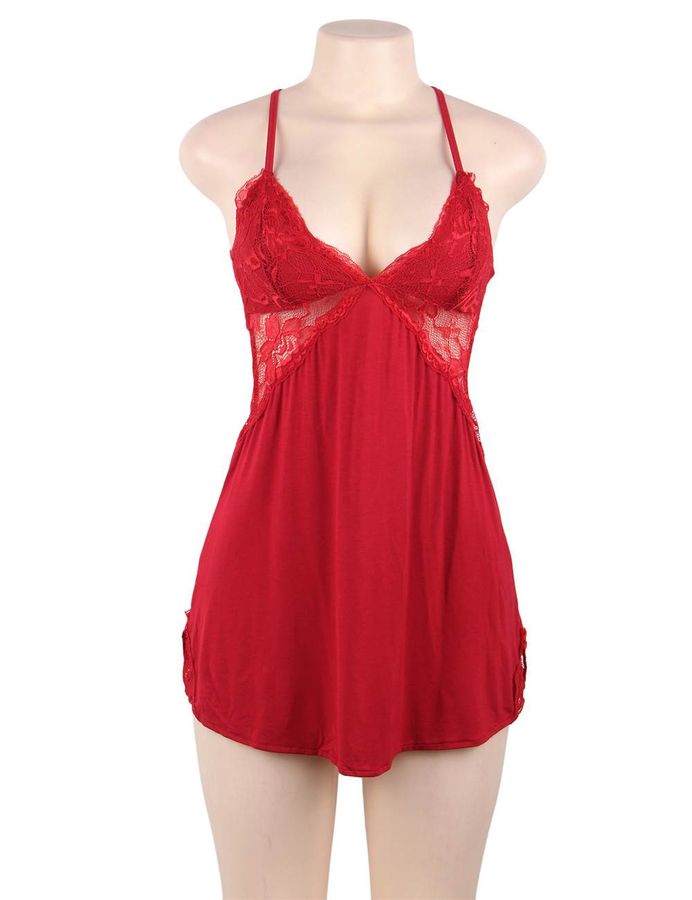 Velour & Co Women's Lace Nightdress - Luxury Sleepwear