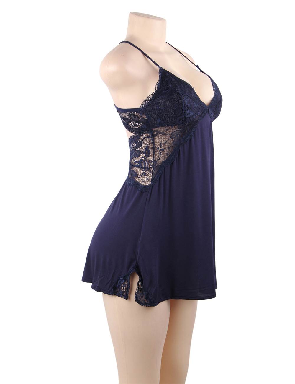 Velour & Co Women's Lace Nightdress - Luxury Sleepwear