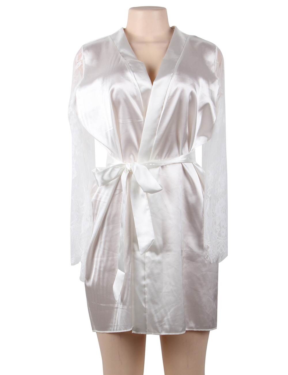 Velour & Co Women's Satin Dressing Gown - Women's Bathrobe