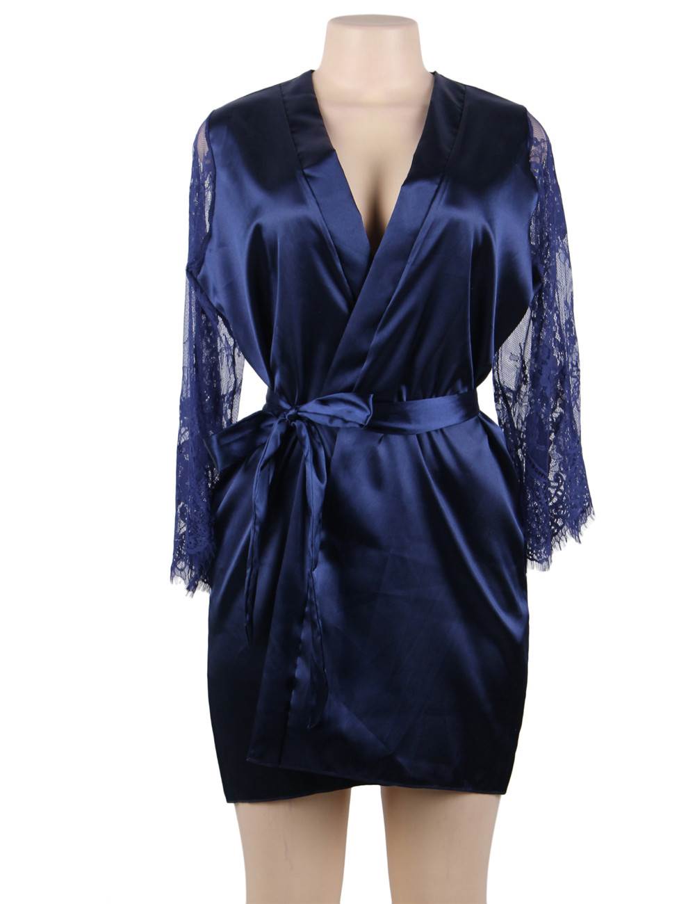 Velour & Co Women's Satin Dressing Gown - Women's Bathrobe