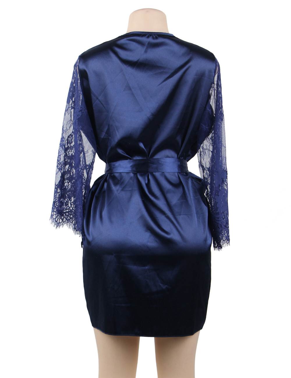 Velour & Co Women's Satin Dressing Gown - Women's Bathrobe