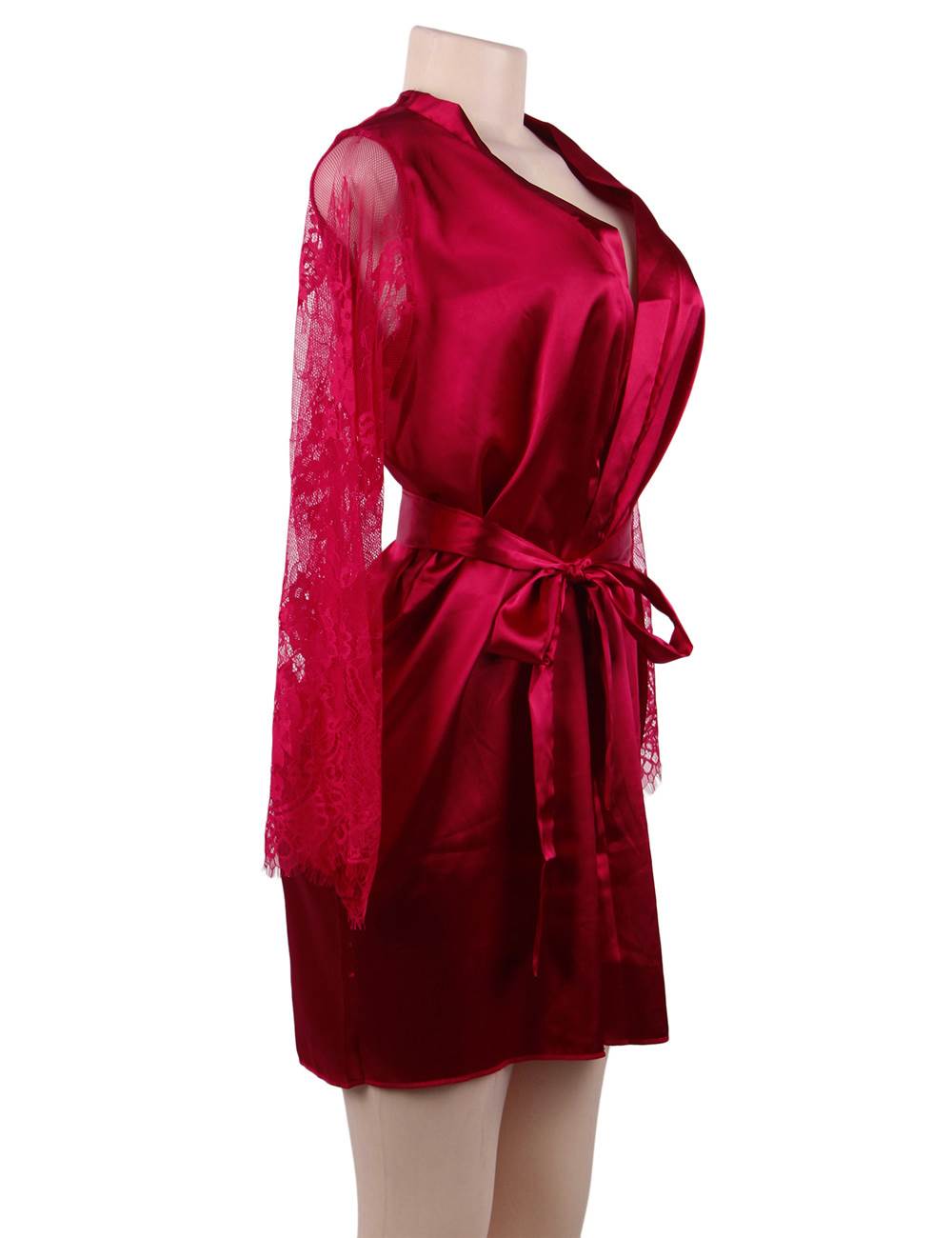 Velour & Co Women's Satin Dressing Gown - Women's Bathrobe
