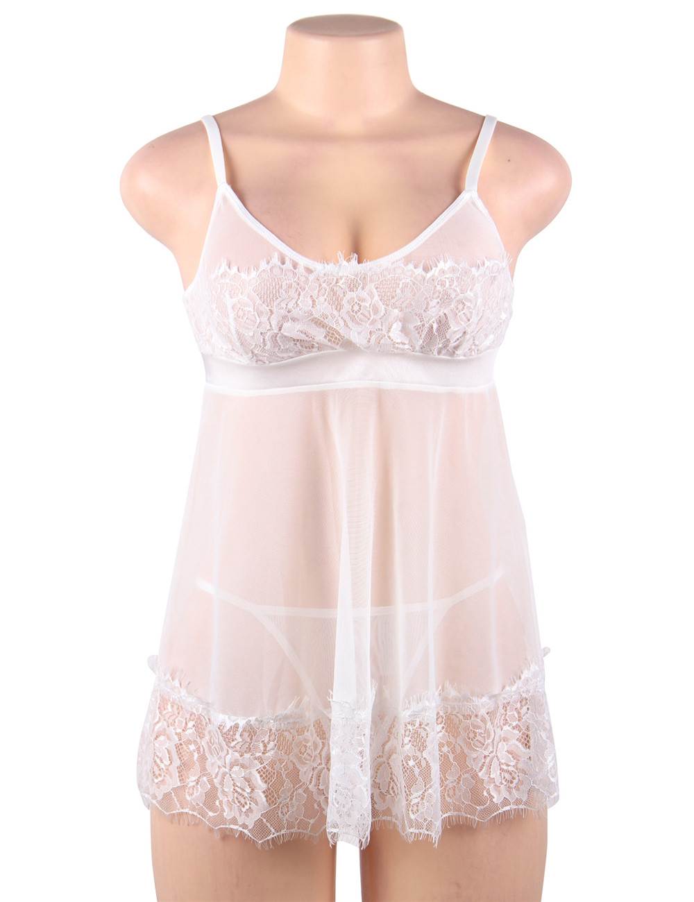 Velour & Co Women's Lace Babydoll