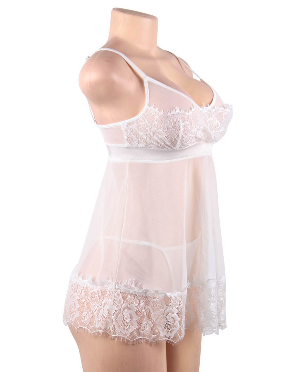 Velour & Co Women's Lace Babydoll
