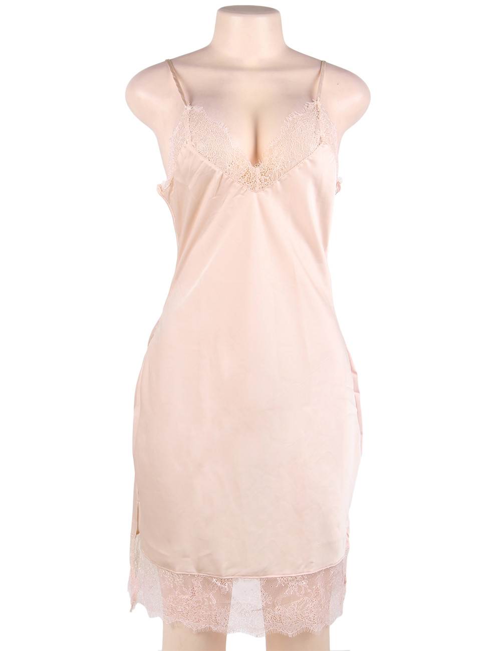 Velour & Co Women's Lace Nightdress - Luxury Sleepwear