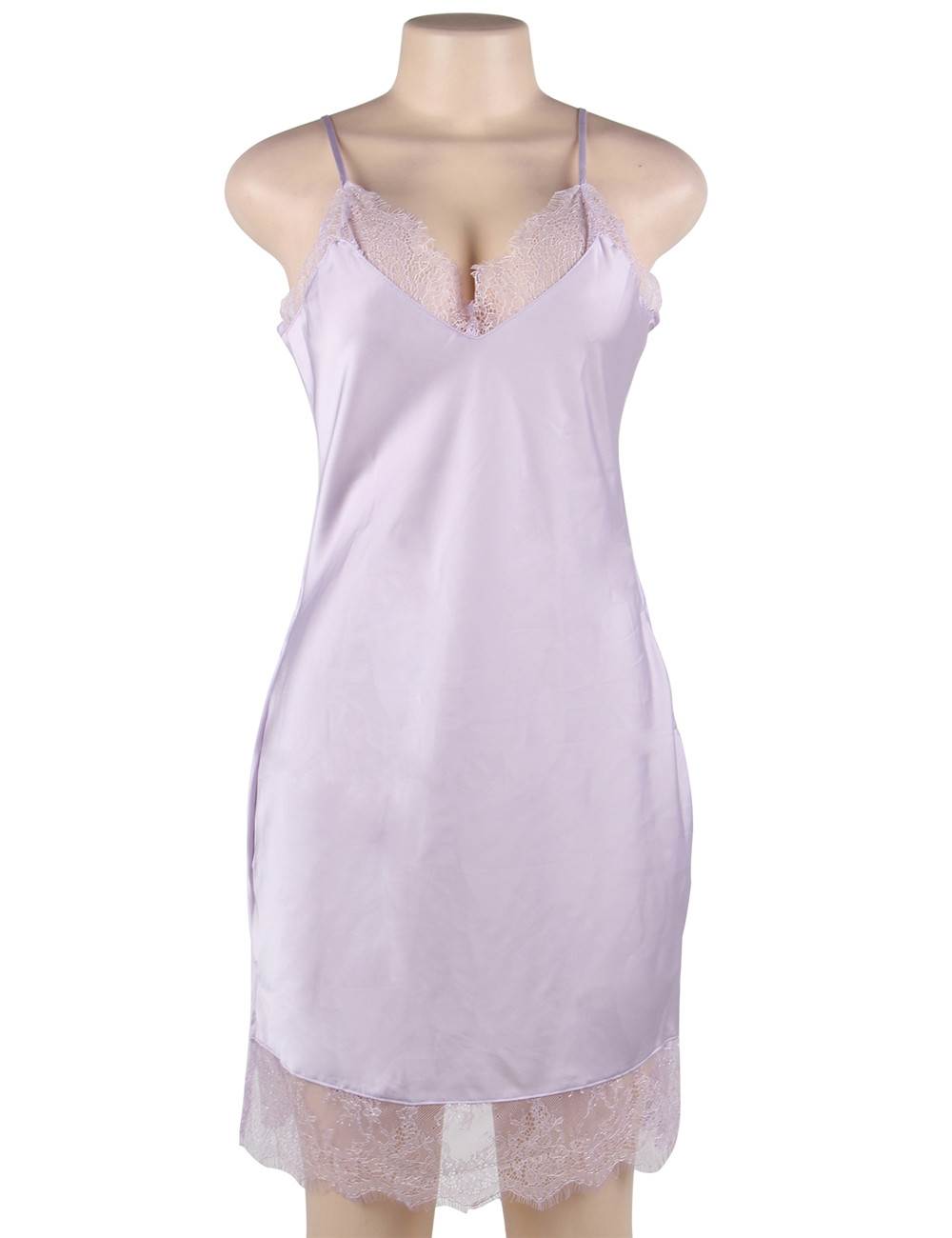 Velour & Co Women's Lace Nightdress - Luxury Sleepwear