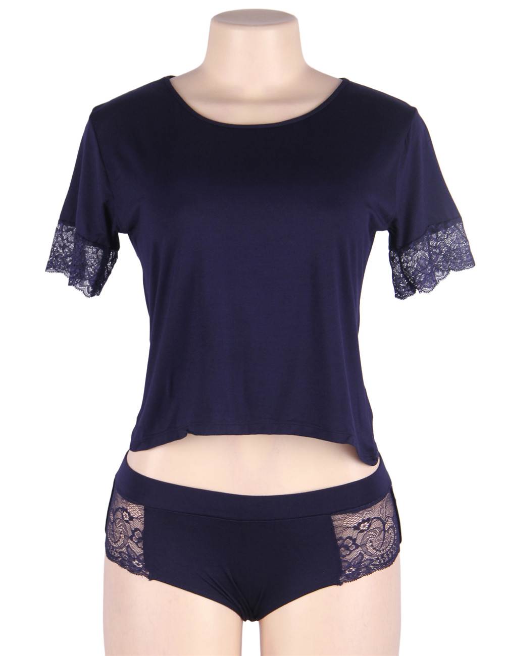 Velour & Co Women's Lace Nightdress - Luxury Sleepwear