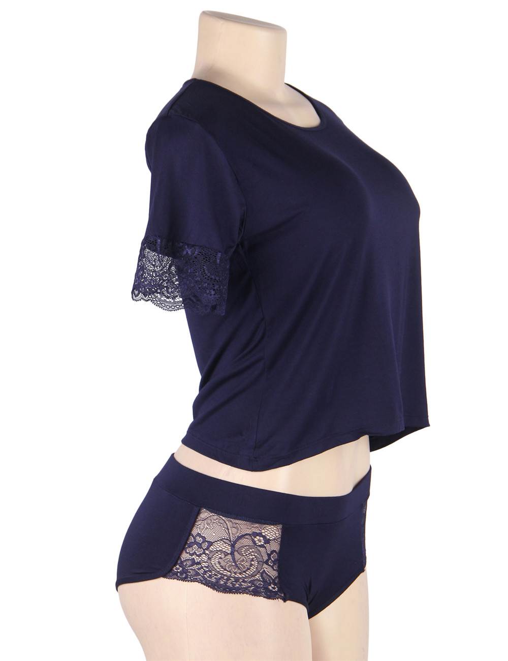 Velour & Co Women's Lace Nightdress - Luxury Sleepwear