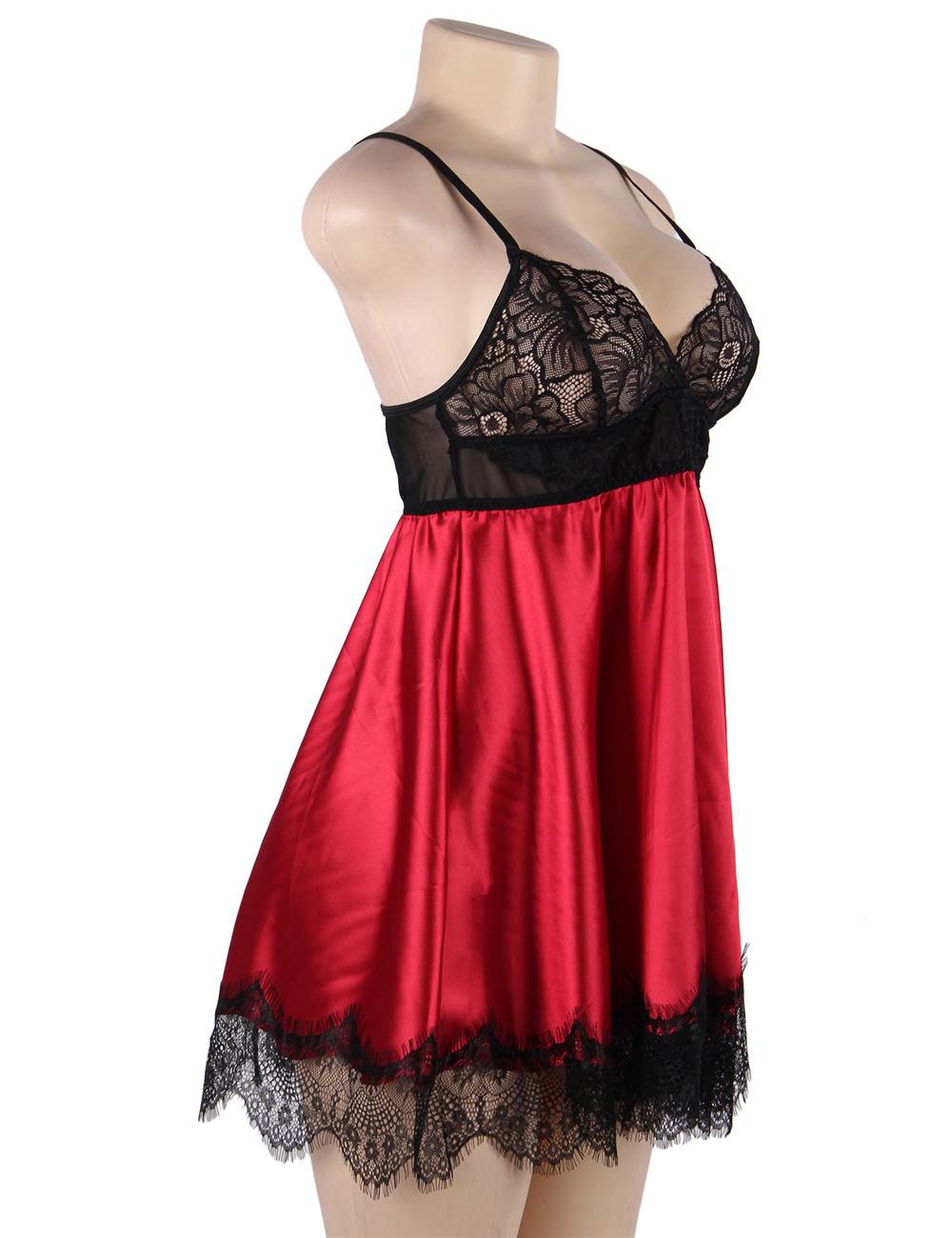 Velour & Co Women's Lace Babydoll