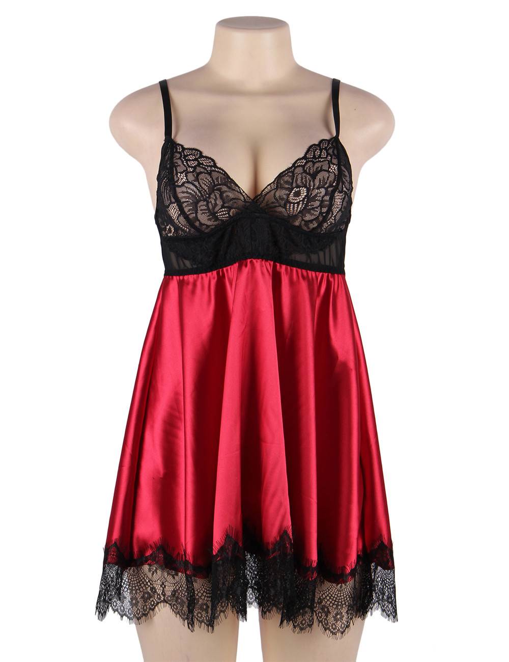 Velour & Co Women's Lace Babydoll