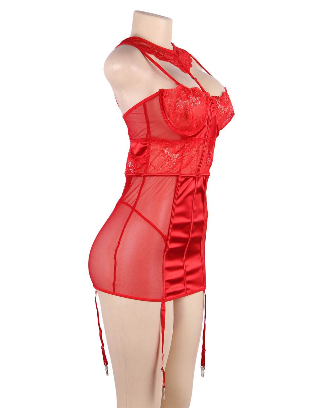 Velour & Co Women's Lace Babydoll