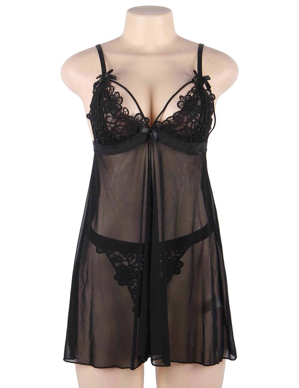Velour & Co Women's Lace Babydoll