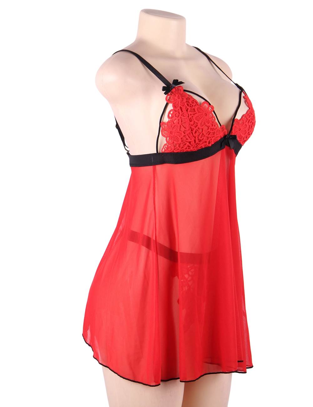 Velour & Co Women's Lace Babydoll