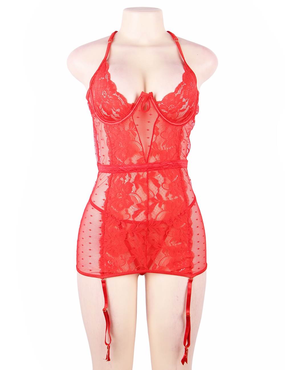 Velour & Co Women's Lace Babydoll