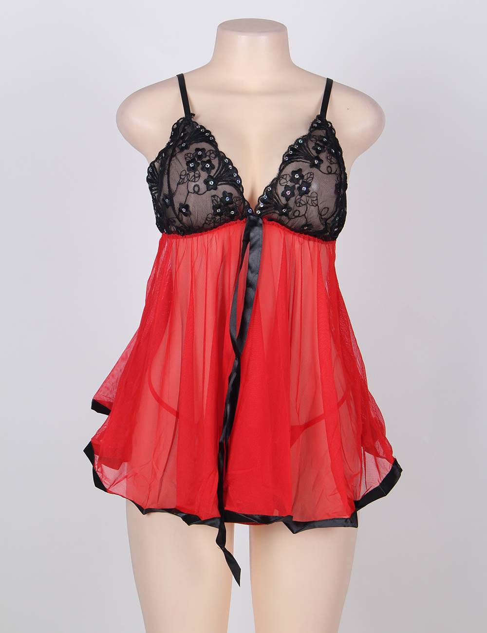 Velour & Co Women's Lace Babydoll
