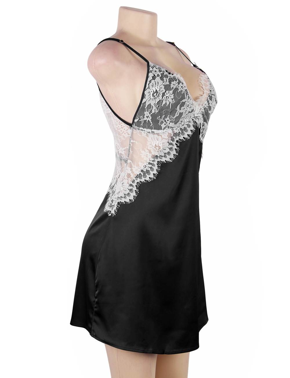 Velour & Co Women's Lace Nightdress - Luxury Sleepwear