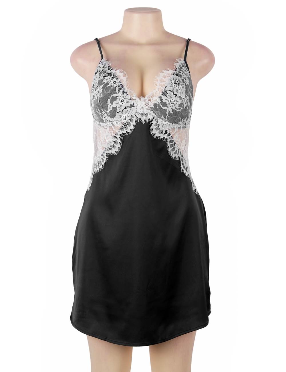 Velour & Co Women's Lace Nightdress - Luxury Sleepwear