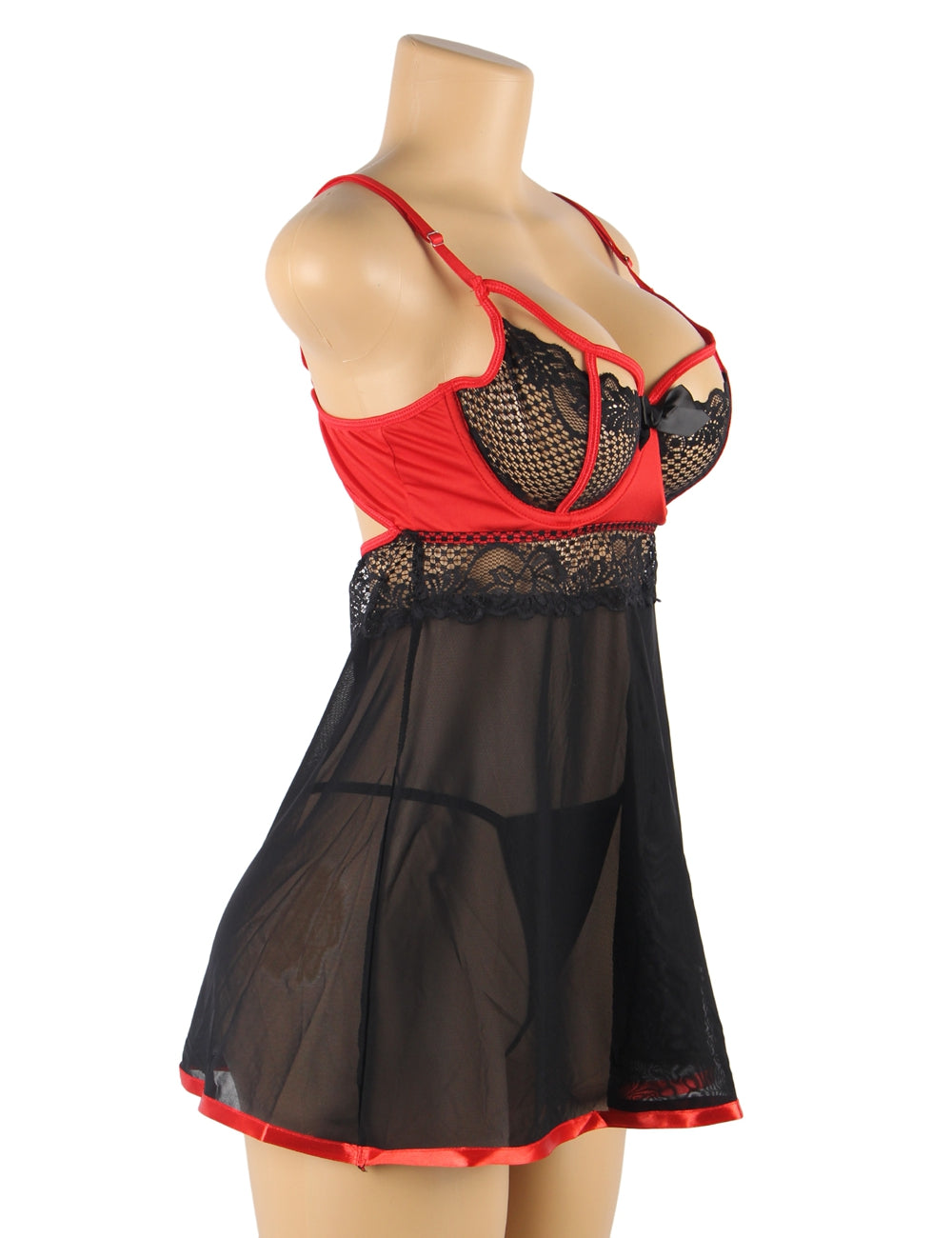 Velour & Co Women's Lace Babydoll