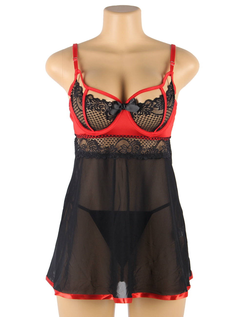Velour & Co Women's Lace Babydoll