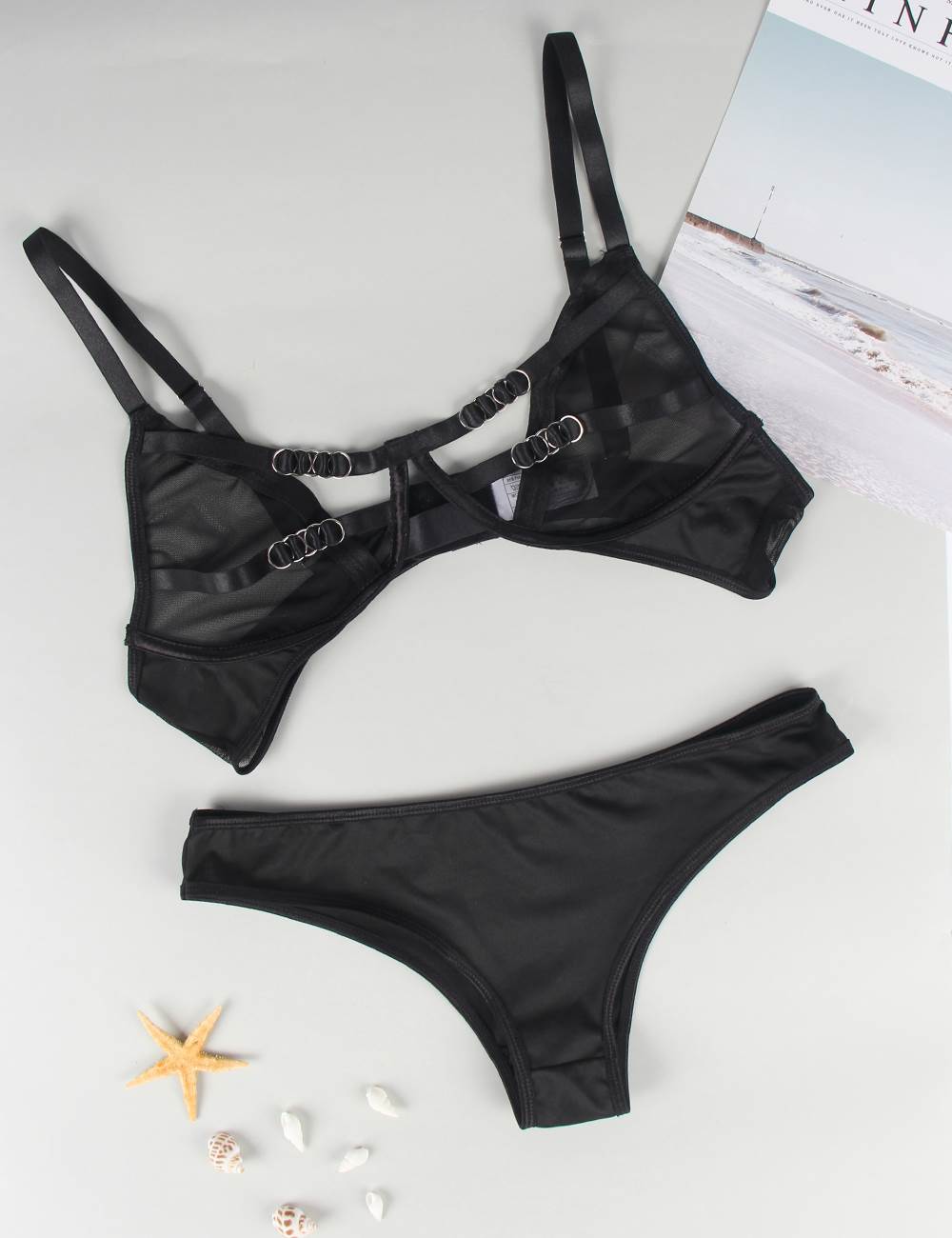 Velour & Co Women's Matching Lingerie Set - Matching Bra & Knickers