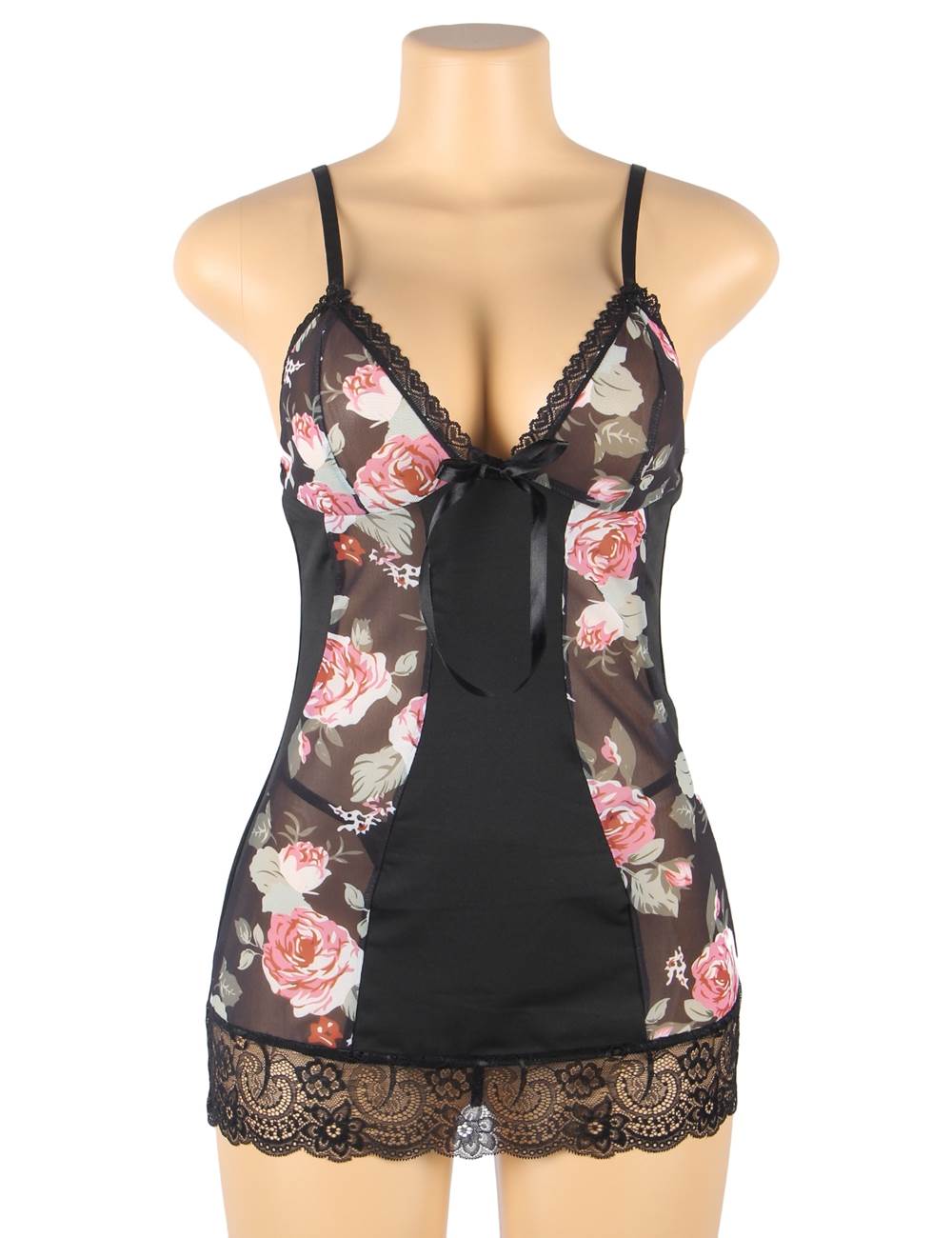 Velour & Co Women's Lace Babydoll